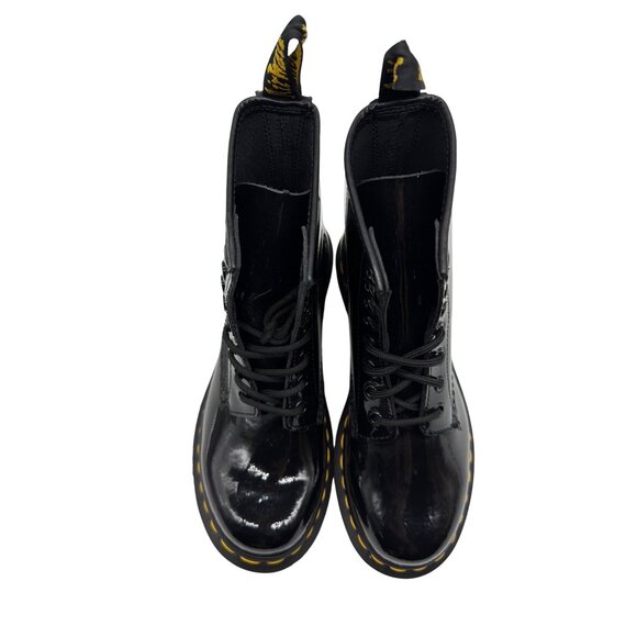 Dr. Martens Womens 1460 Patent Leather Boots Size 6 Black - Picture 3 of 8